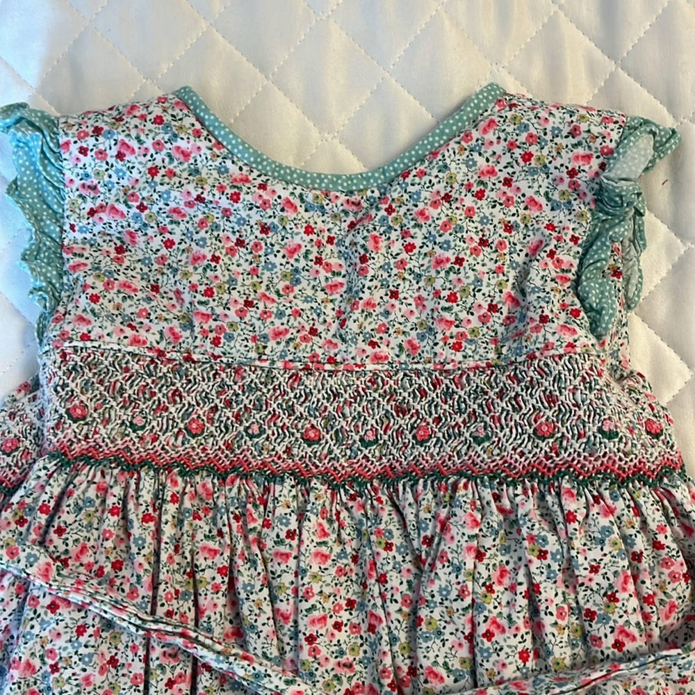 Floral Smocked 2T Toddler Dress